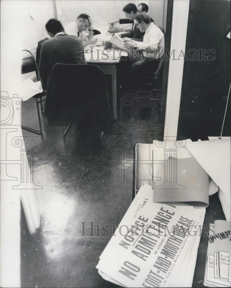 1967 Press Photo foot and mouth epidemic - Historic Images