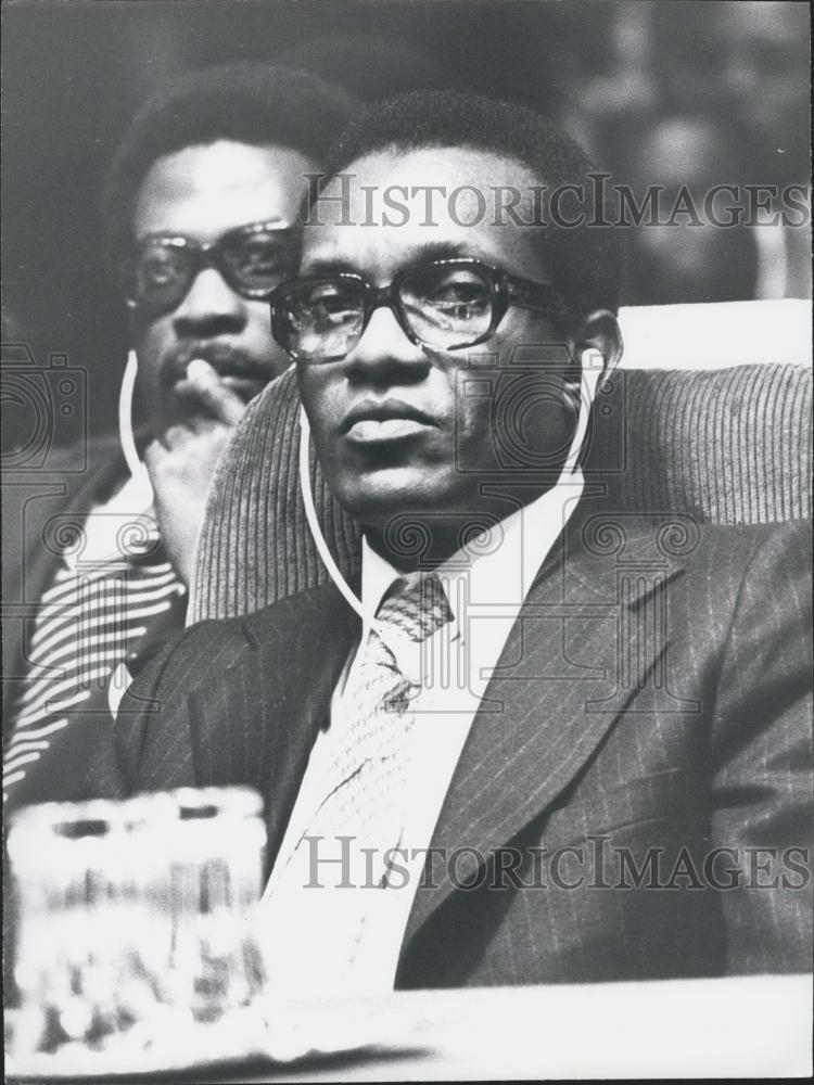 1977 Press Photo Sao Tome Prime Minister Miguel Trovoada At United Nations - Historic Images