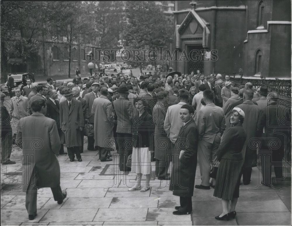 1959 Press Photo Crowds at Law Court - Historic Images