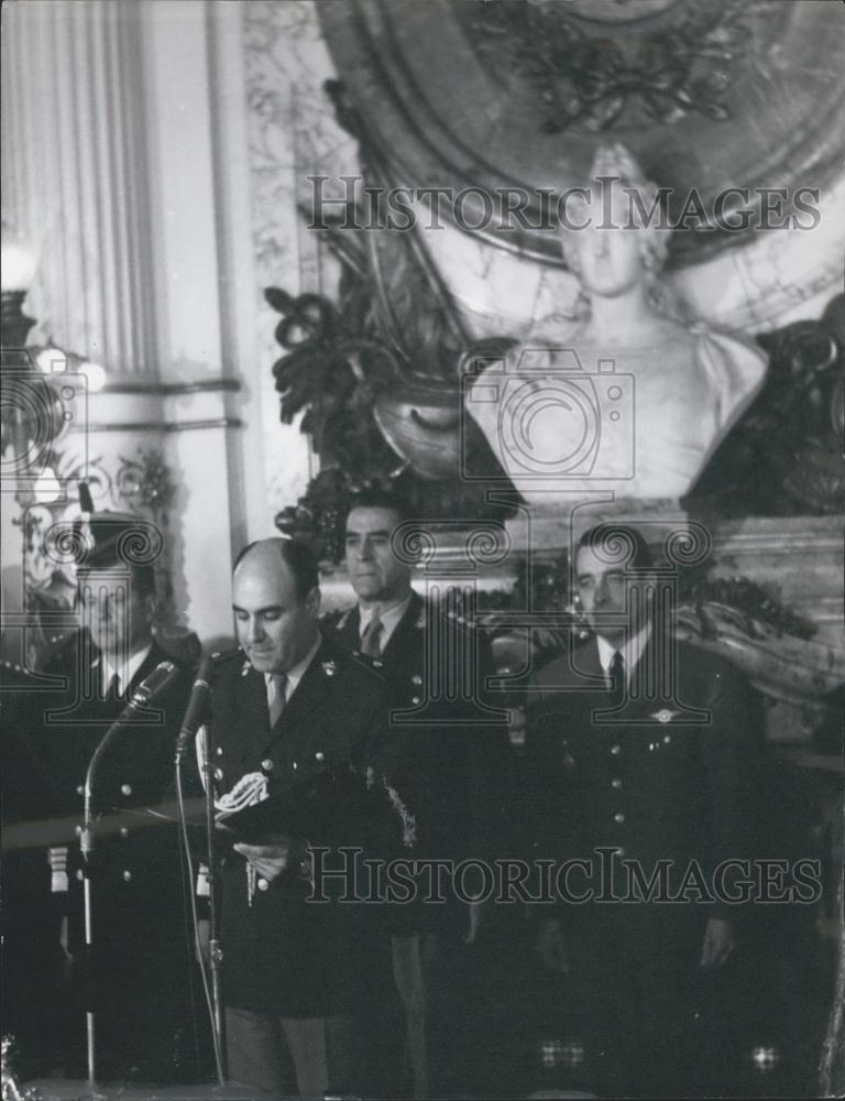 1966 Press Photo General Ongania President Argentina Junta Buenos Aires military - Historic Images