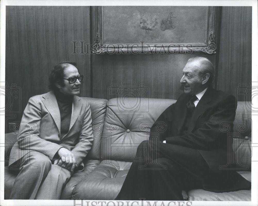 1980 Press Photo UNSec Gen Kurt Waldheim & Nobel winner Adolfo Perez Esquivel - Historic Images
