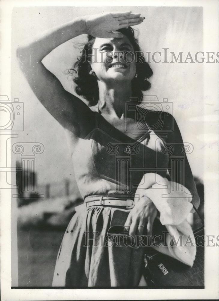 1953 Press Photo Mrs. Neville Duke - Historic Images