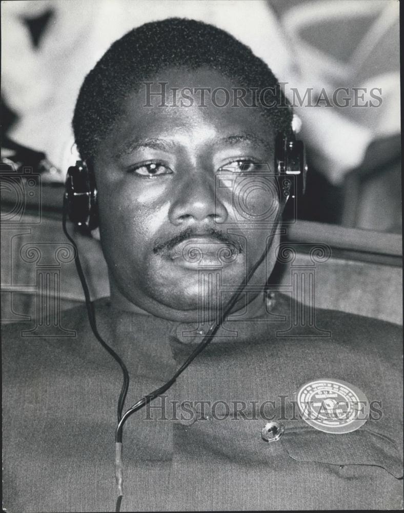 Press Photo Chairman of the OAU Liberation Committee,Hashim Mbitta - Historic Images