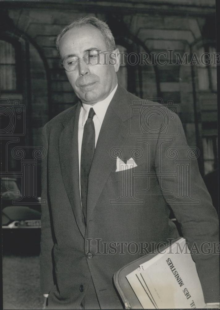 1959 Press Photo M Pinay,Minister of Finance - Historic Images