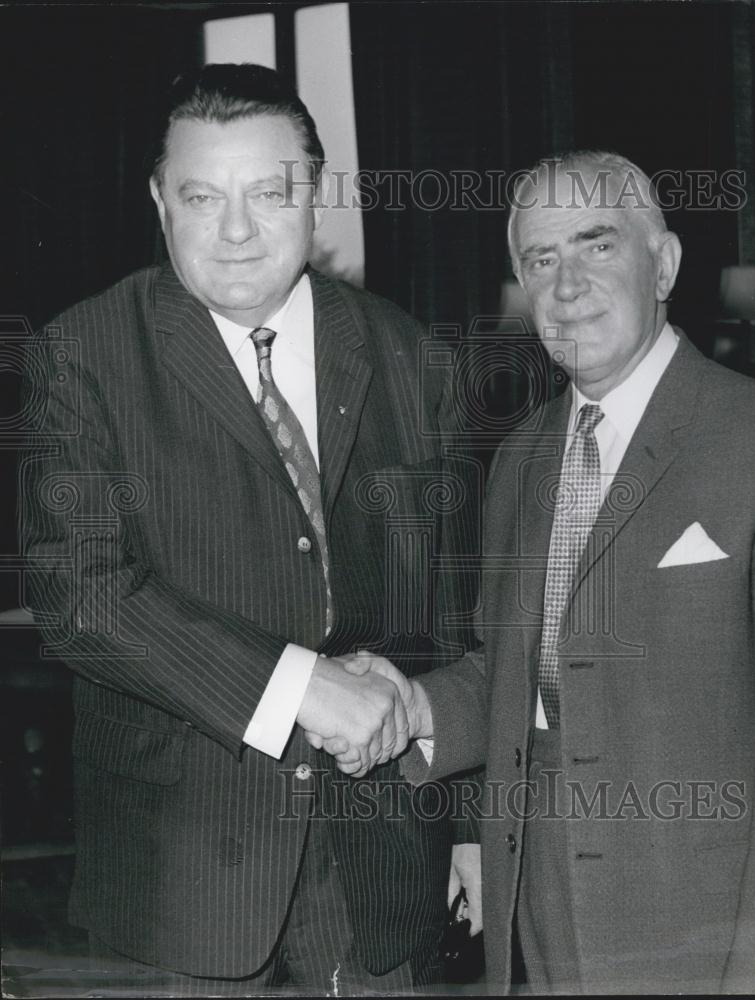 1969 Press Photo West German Finance Minister, Herr Franz Josef Strauss - Historic Images