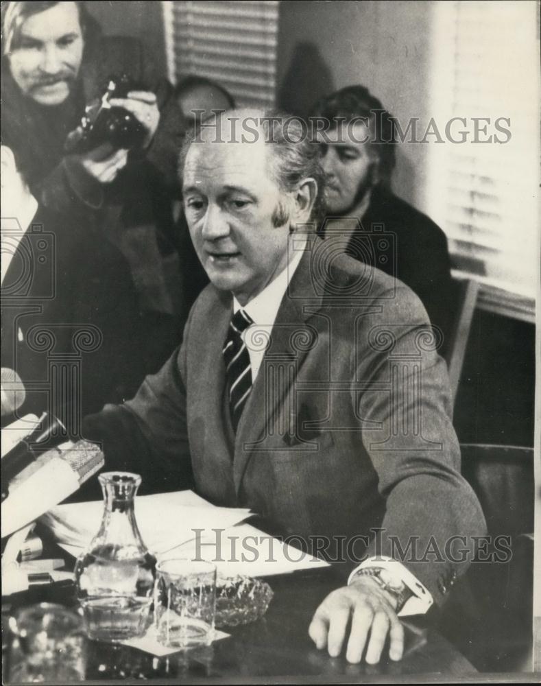 1973 Press Photo Jack Lynch, Prime Minister of Eire during election campaign - Historic Images