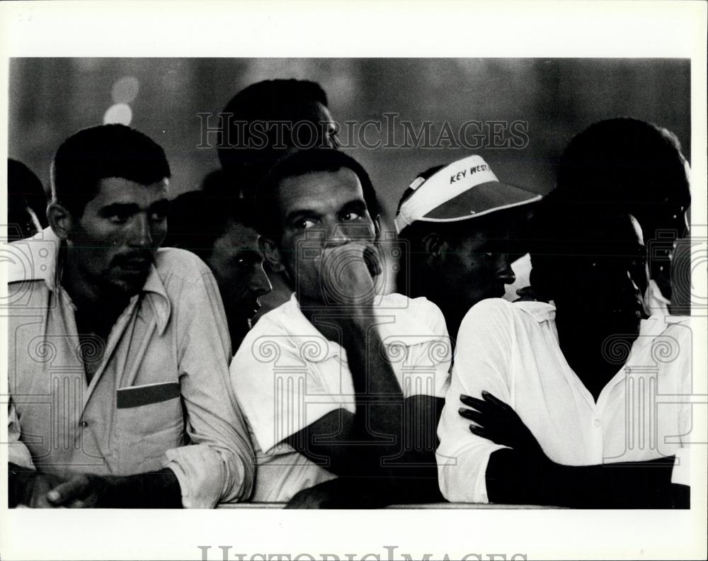 Press Photo Cuban refugees in Key West - Historic Images