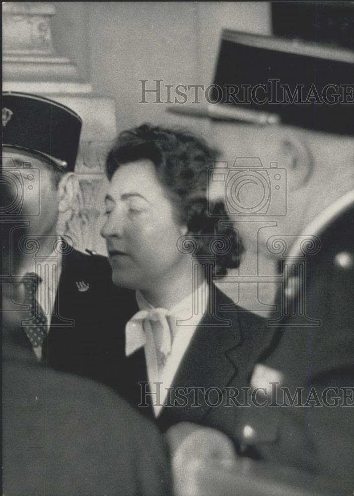 1960 Press Photo Mme Adam, Widow of Murdered Man - Historic Images