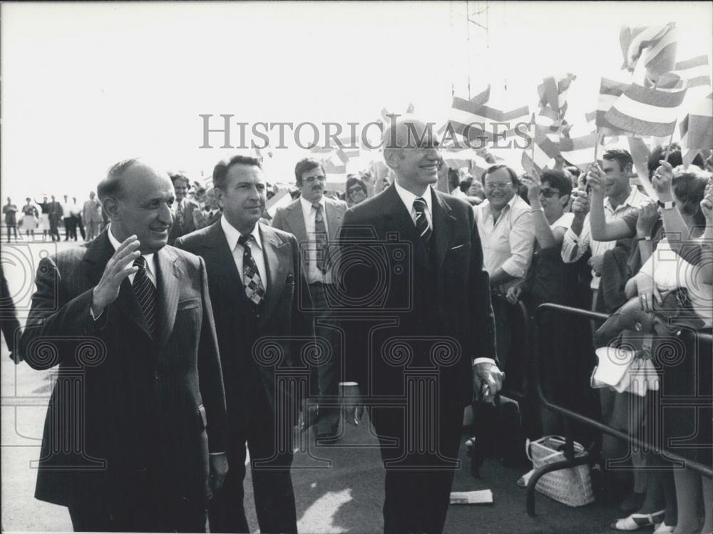 1976 Press Photo Bulgarian State Council President Todor Zhivkov Kirchschlager - Historic Images