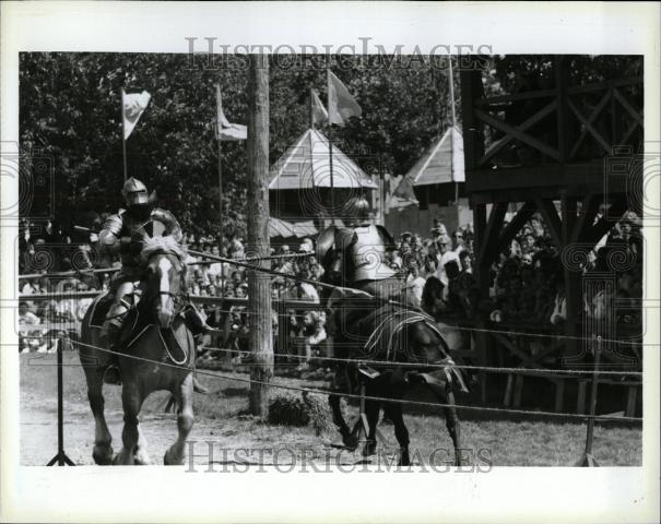 1993 Press Photo jousters jousting Renaissance Festival - Historic Images