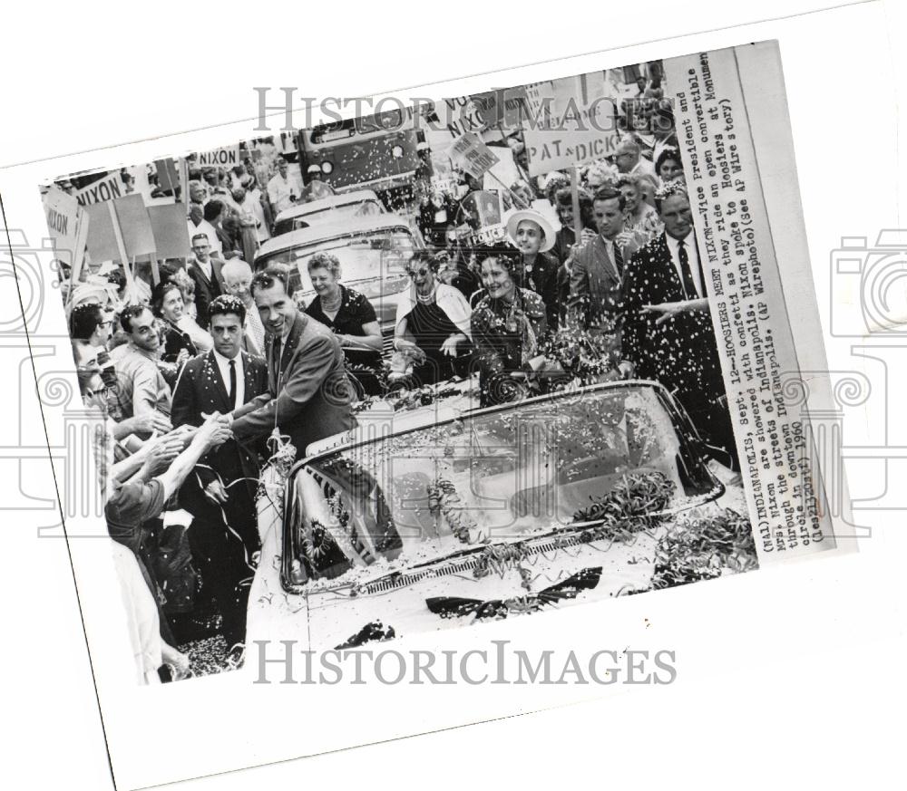 1960 Press Photo Hoosiers meet Nixon - Historic Images