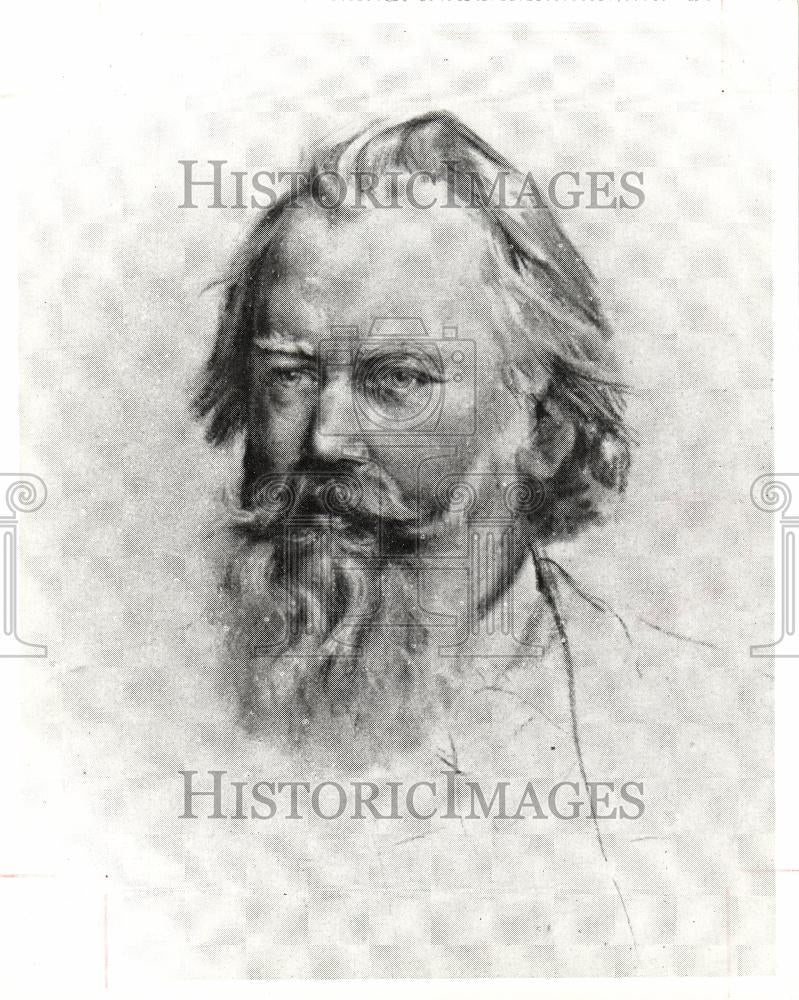 Press Photo Johannes Brahms Composer - Historic Images