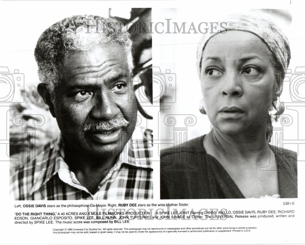 1989 Press Photo Spike Lee films African American - Historic Images