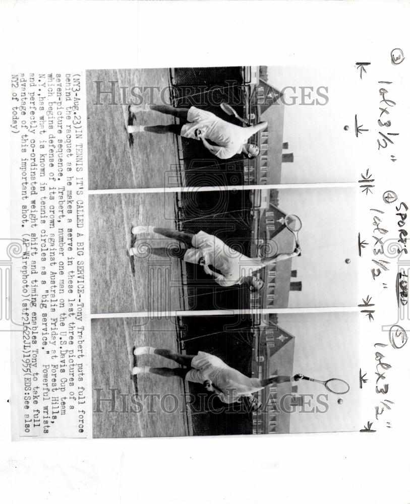 1955 Press Photo Tony Trabert tennis player - Historic Images