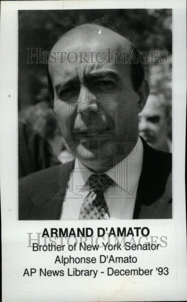1993 Press Photo Armand D'Amato - Historic Images