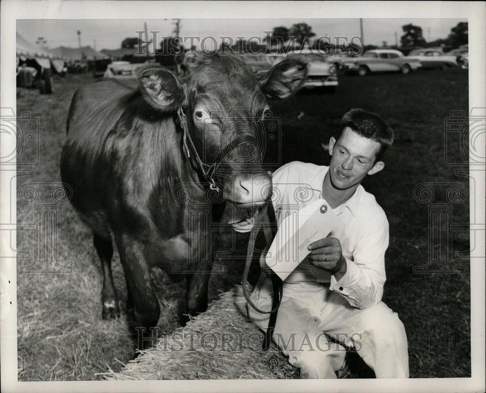 1958 Press Photo Michigan State Fair Rose Ann Cornell - Historic Images