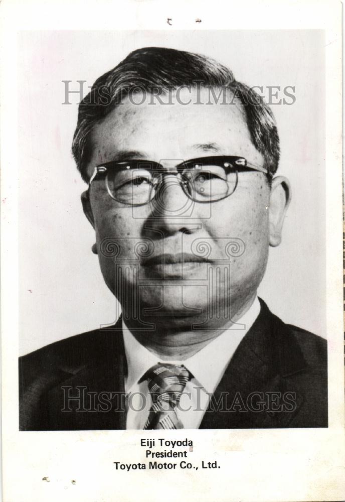 1982 Press Photo Eiji Toyoda President Toyota Motor Co. - Historic Images