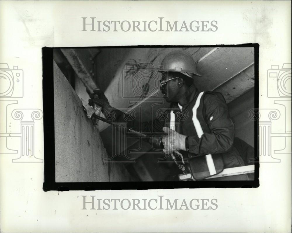 1993 Press Photo Lodge Freeway Detroit Michigan - Historic Images