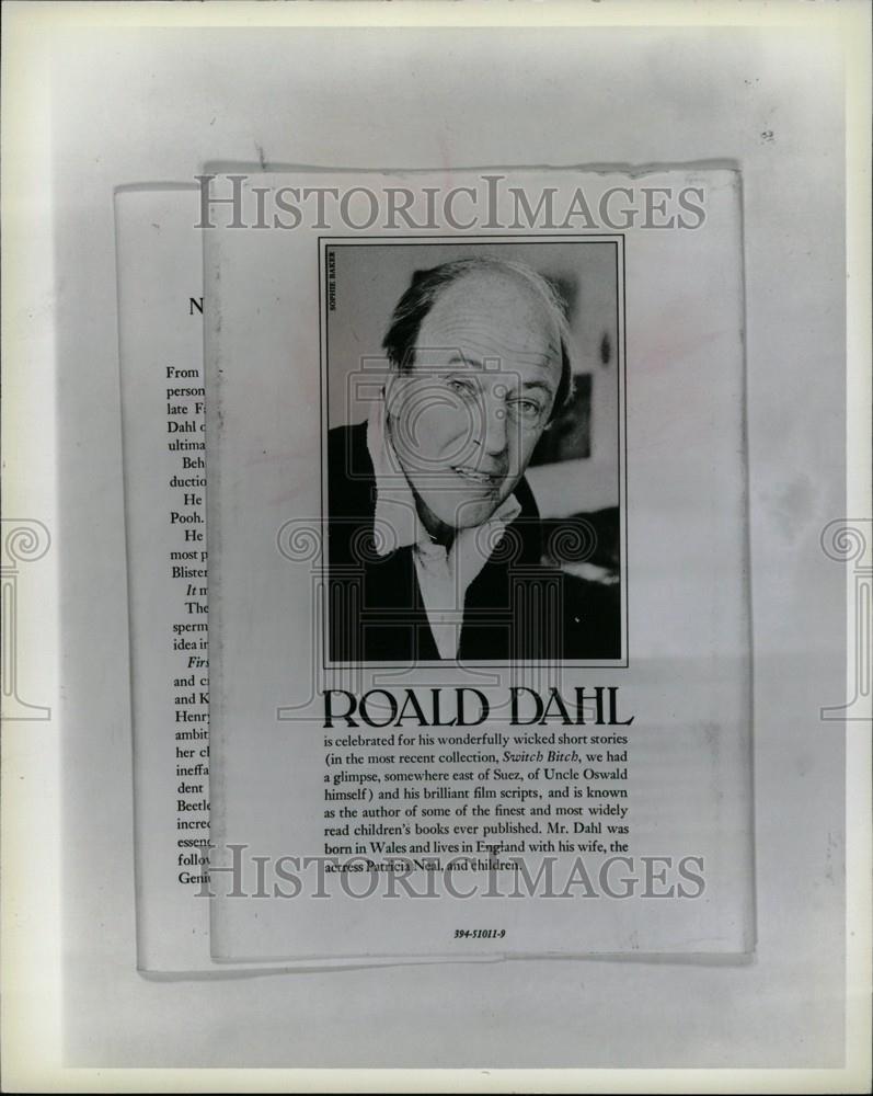 1980 Press Photo Roald Dahl British novelist - Historic Images