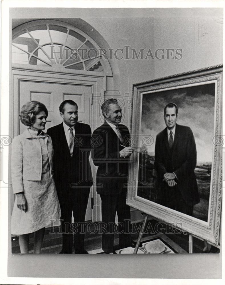 1969 Press Photo Richard Nixon President Portrait - Historic Images