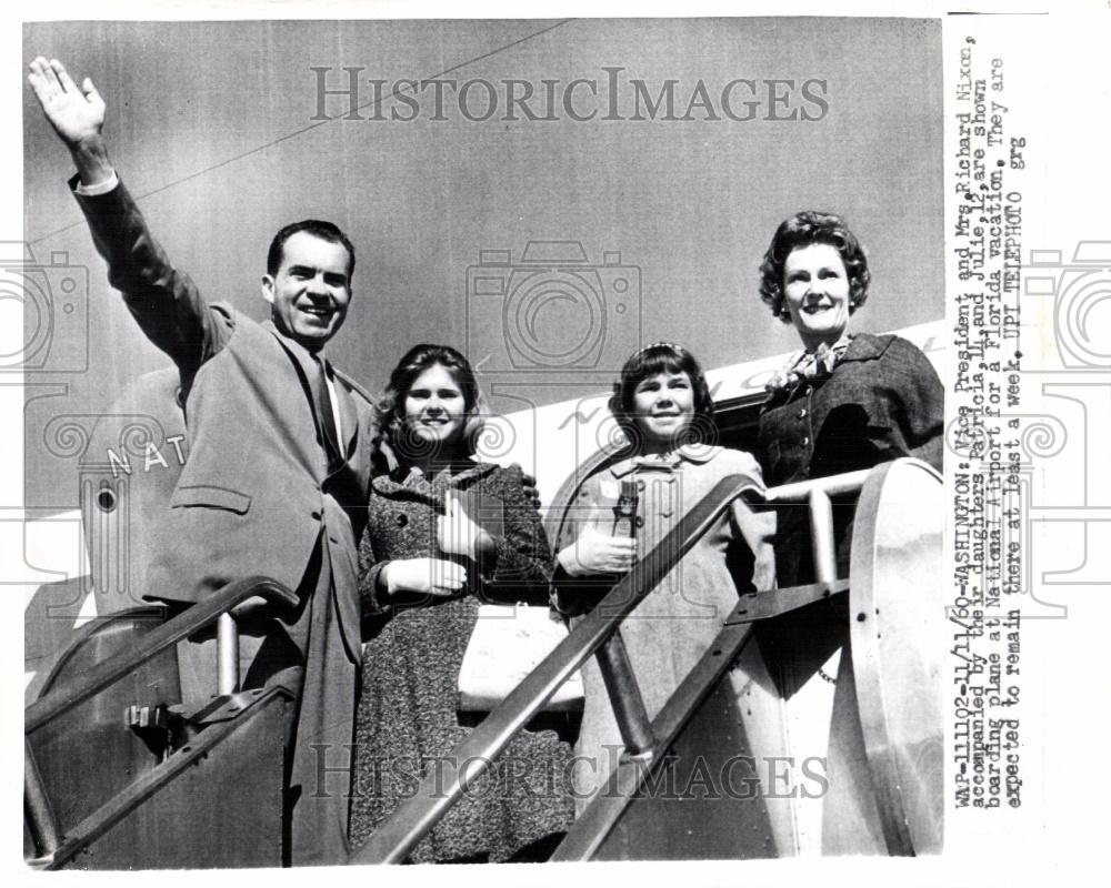 1960 Press Photo Mrs.Richard Nixon Patricia Julie Natio - Historic Images