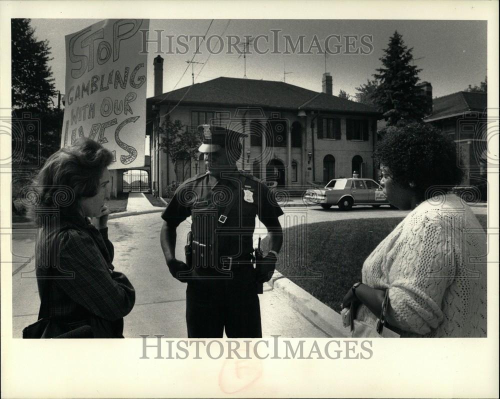 1987 Press Photo Manoogian Mansion Detroit mayor - Historic Images