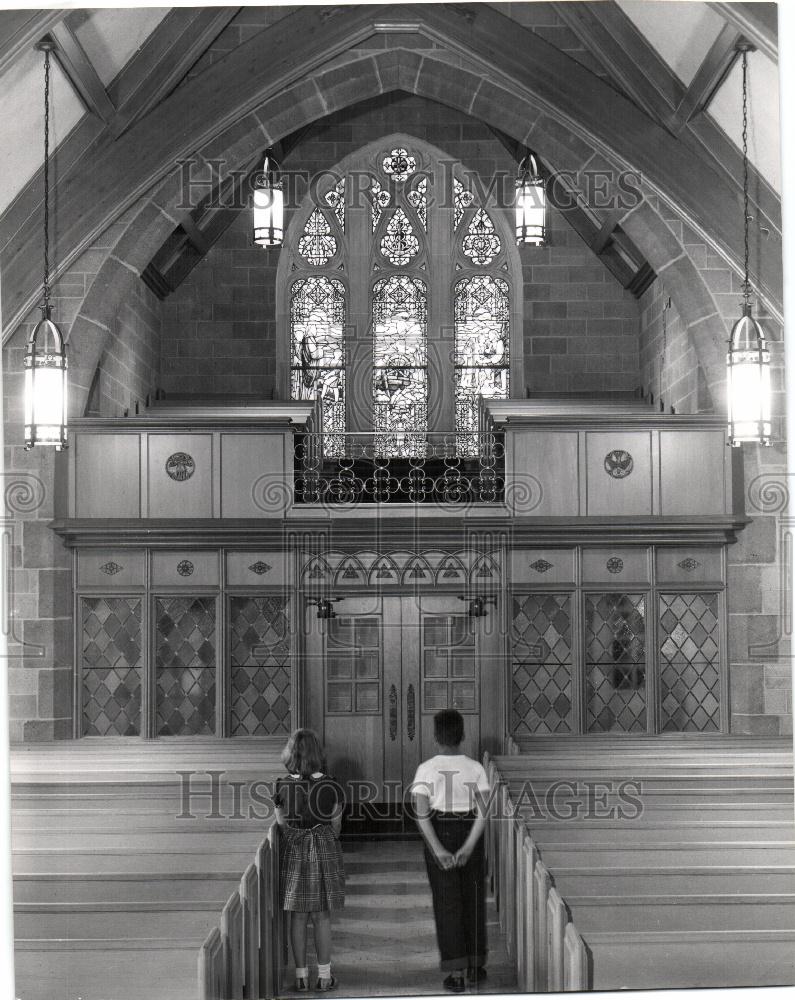 1952 Press Photo The Children's Chapel stained glass - Historic Images