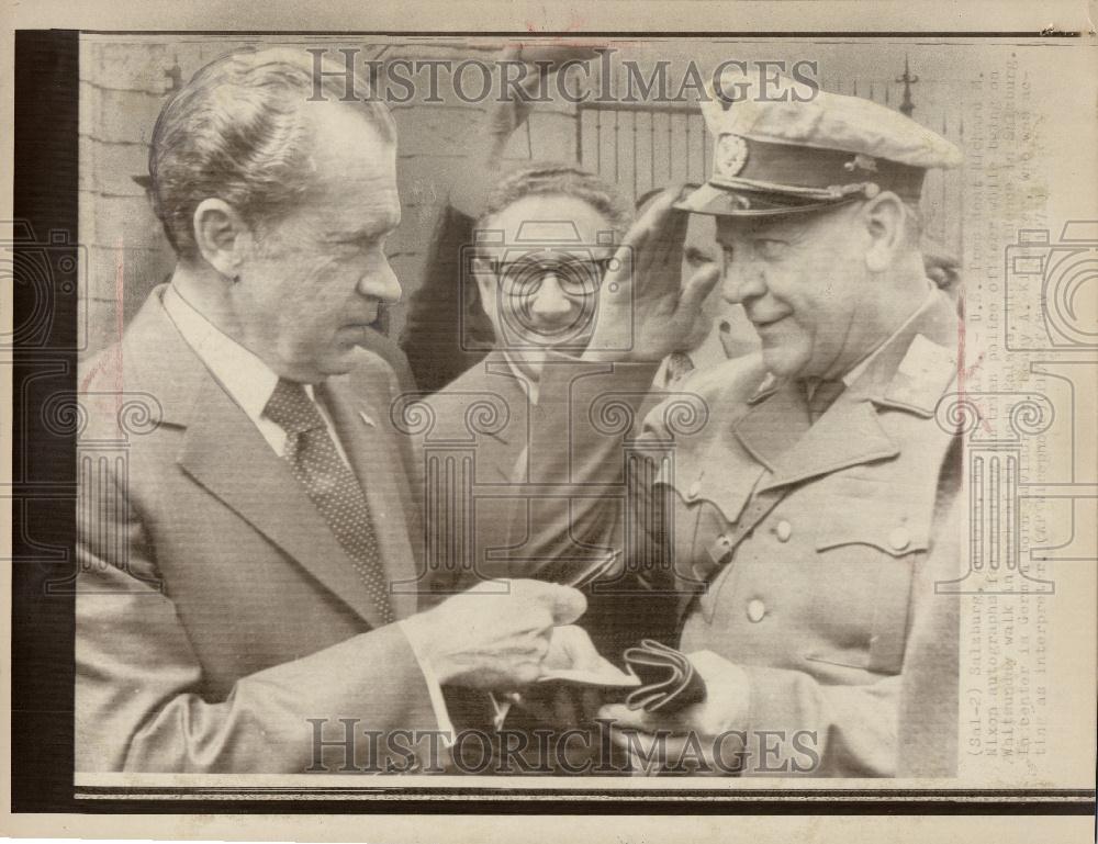 1972 Press Photo Richard Nixon Henry Kissenger - Historic Images