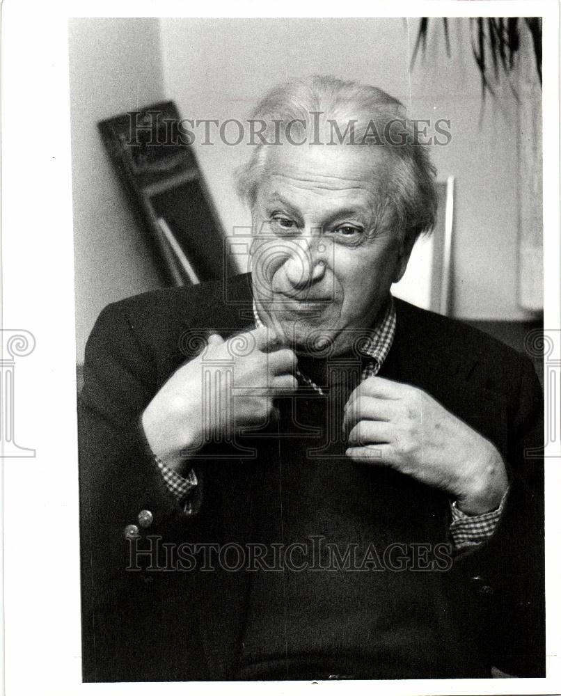 1985 Press Photo Studs Terkel Author - Historic Images