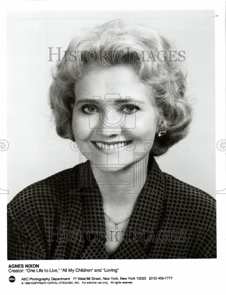 1994 Press Photo Agnes Nixon writer producer - Historic Images