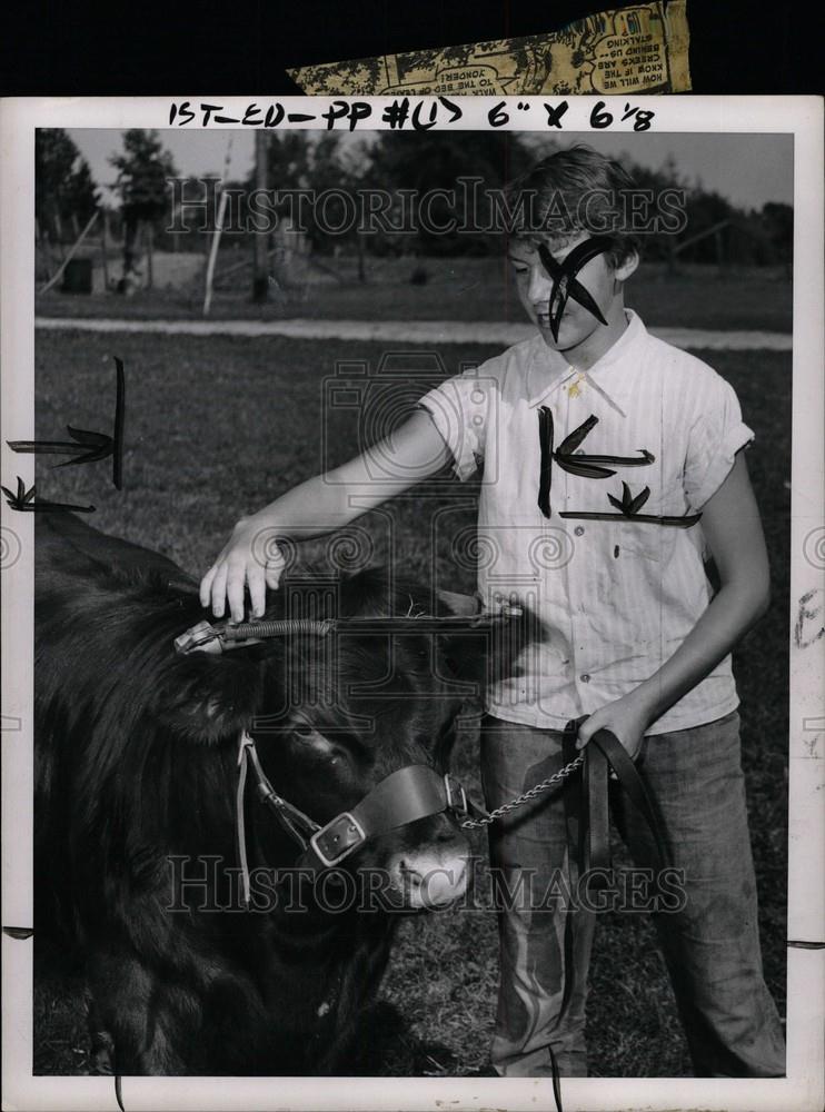 1955 Press Photo Michigan State Fair - Historic Images