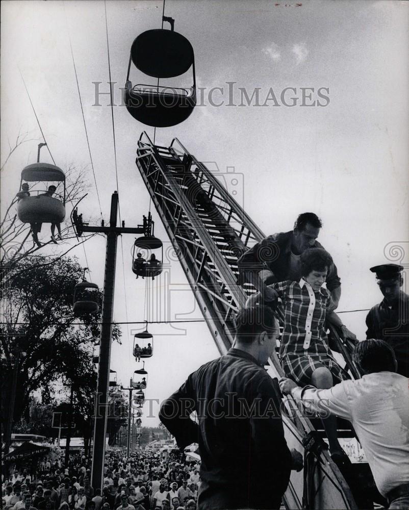 1969 Press Photo Michigan State Fair Rescue - Historic Images