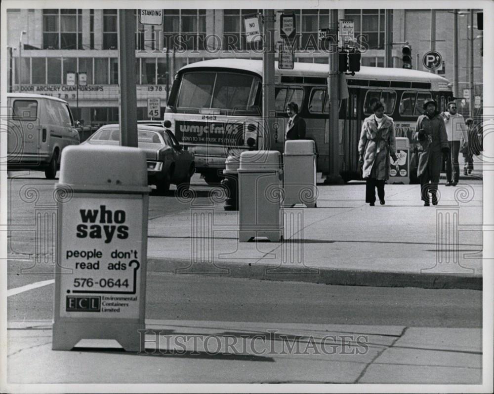 1978 Press Photo Litter Basket - Historic Images