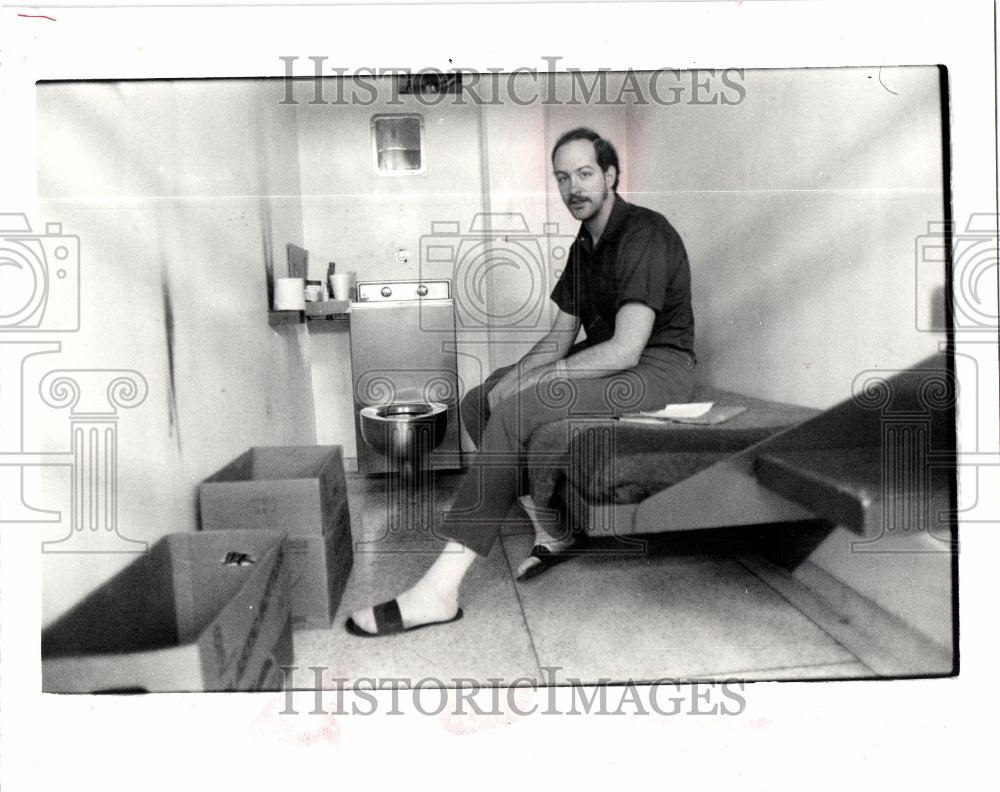 1963 Press Photo Allen Teasel Mental patient prison - Historic Images