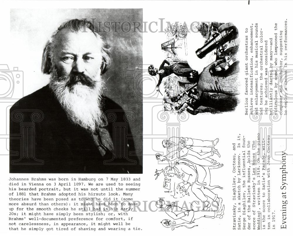 1978 Press Photo Johnannes Brahms Hamburg Beard Vienna - Historic Images