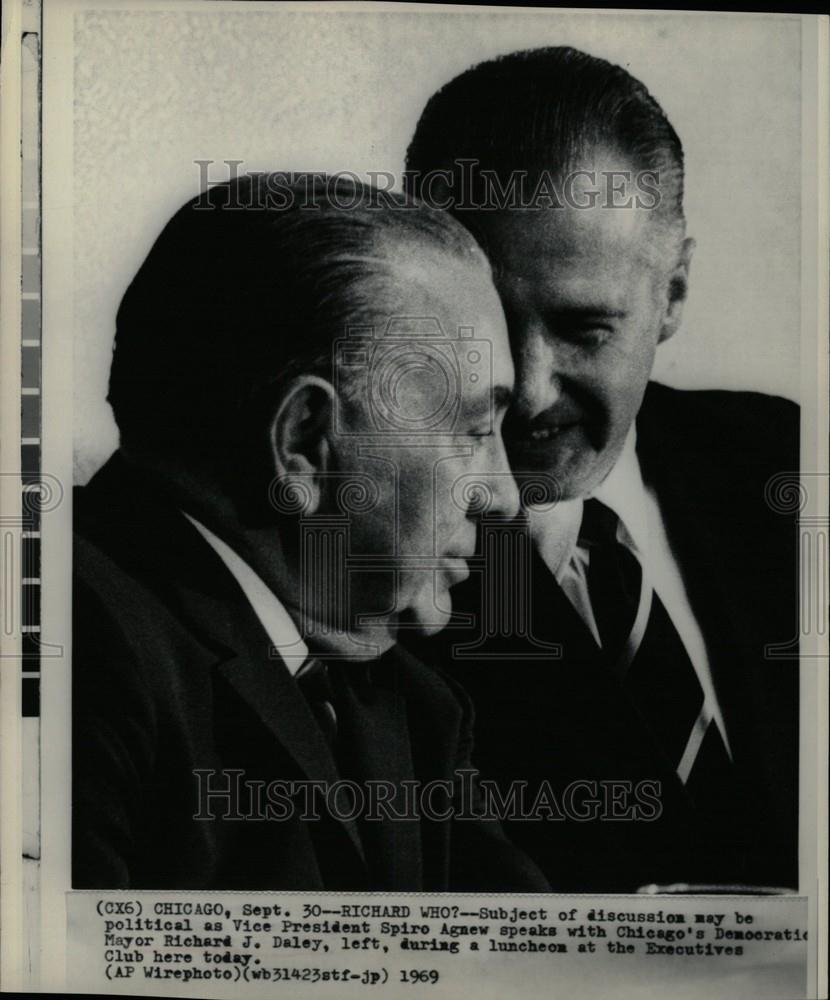 1969 Press Photo vice president spiro agnew richard - Historic Images