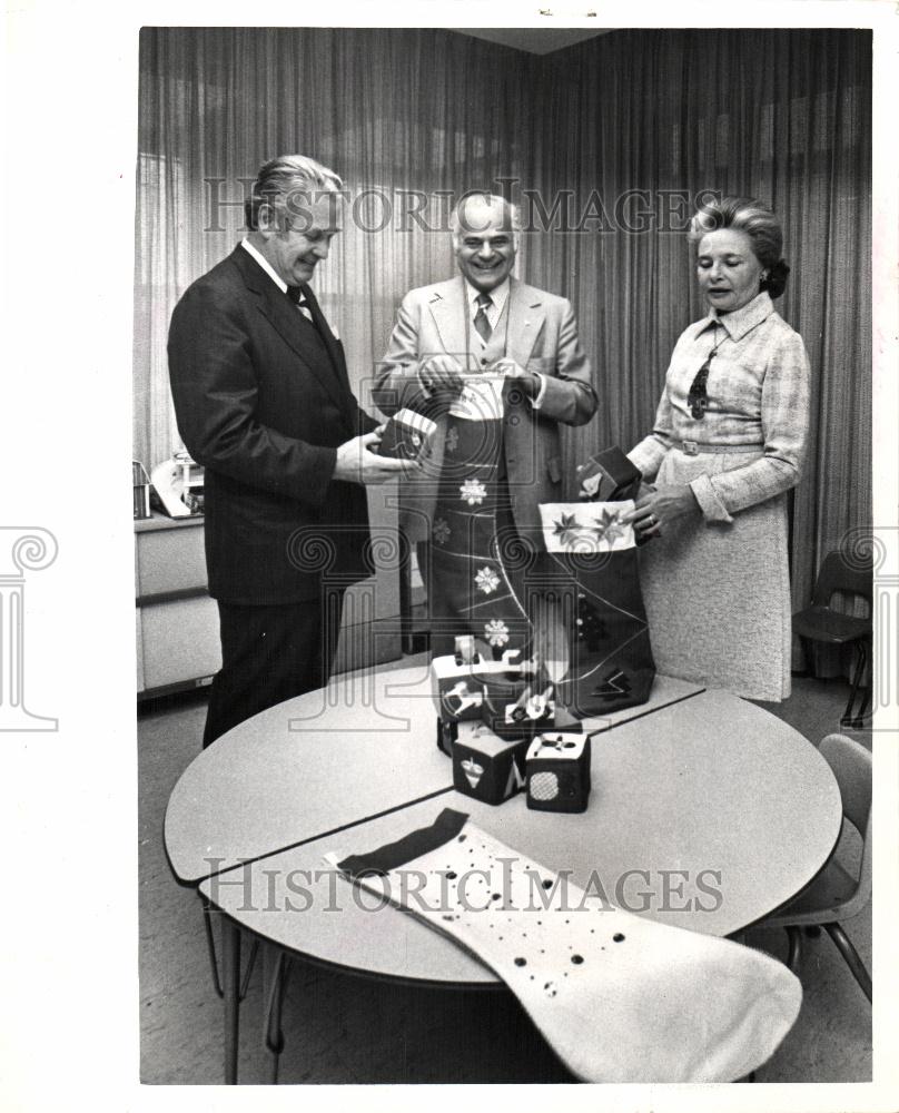 1973 Press Photo Swaney Bielfield Townsend chairman - Historic Images