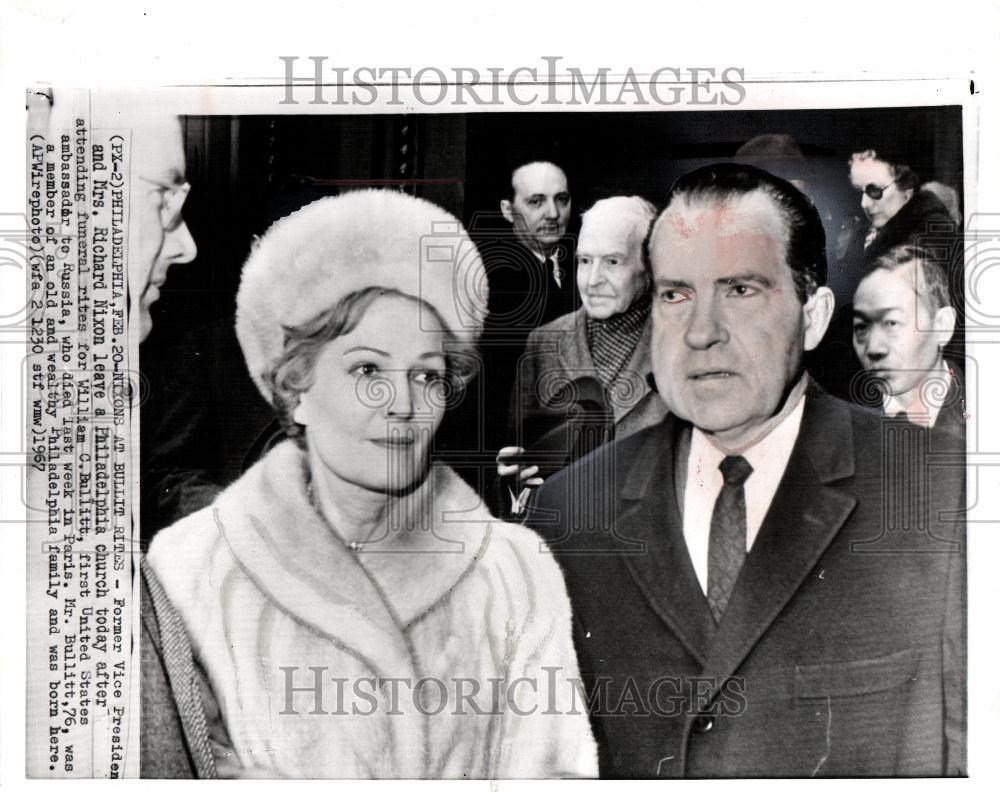 1967 Press Photo Mr. and Mrs. Richard Nixon - Historic Images