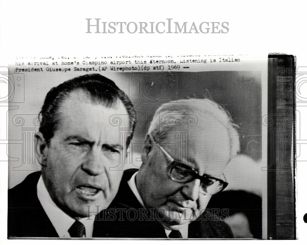 1969 Press Photo Nixon Saraget - Historic Images