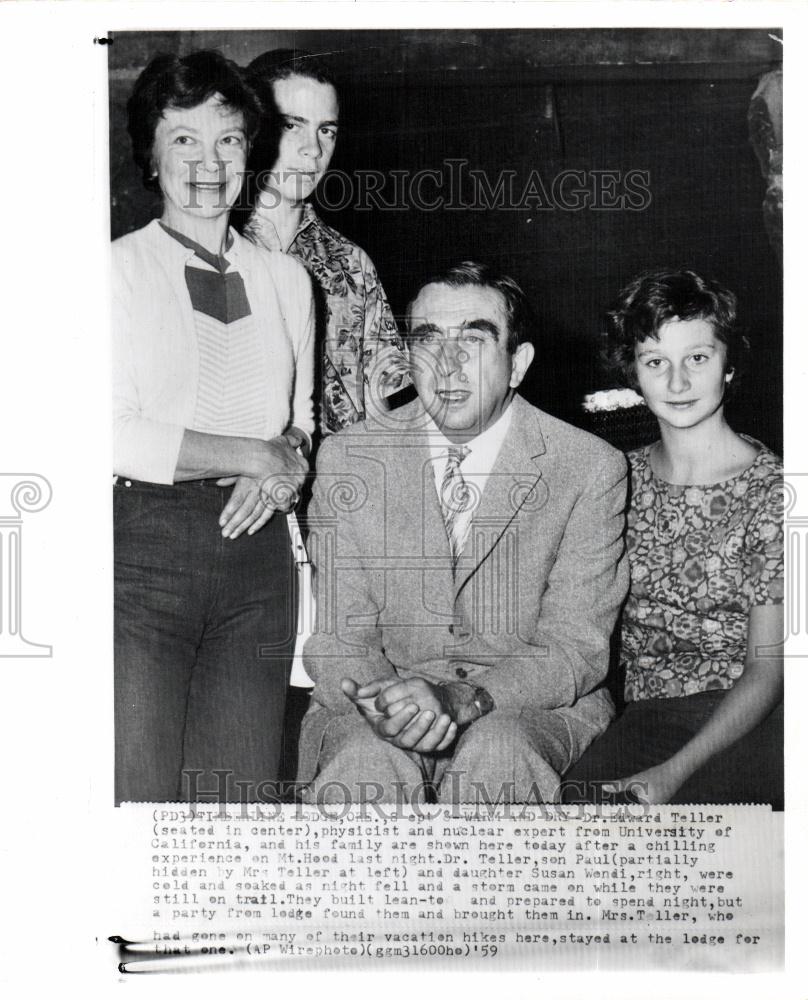 1959 Press Photo Edward Teller physicist California - Historic Images