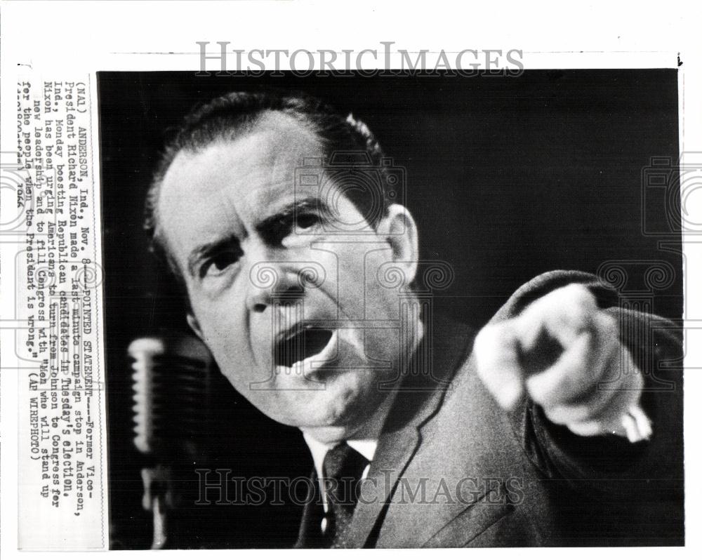 1966 Press Photo Former Vice Pres. Richard Nixon - Historic Images