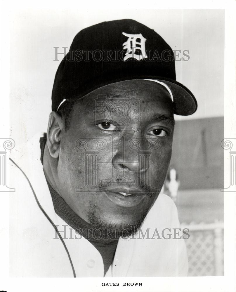 Press Photo Gates Brown Detroit Tigers - Historic Images