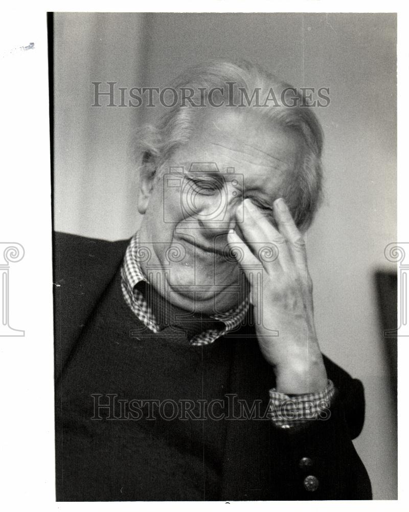 1985 Press Photo Studs Terkel Author - Historic Images