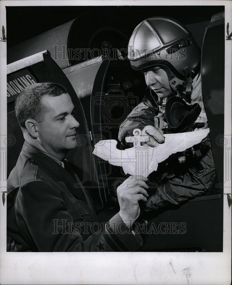 1953 Press Photo link trainer air force pilot training - Historic Images