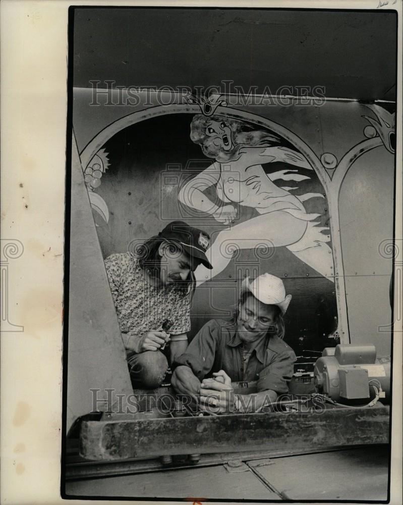 1975 Press Photo Mike Hersha Cherokee Entman - Historic Images