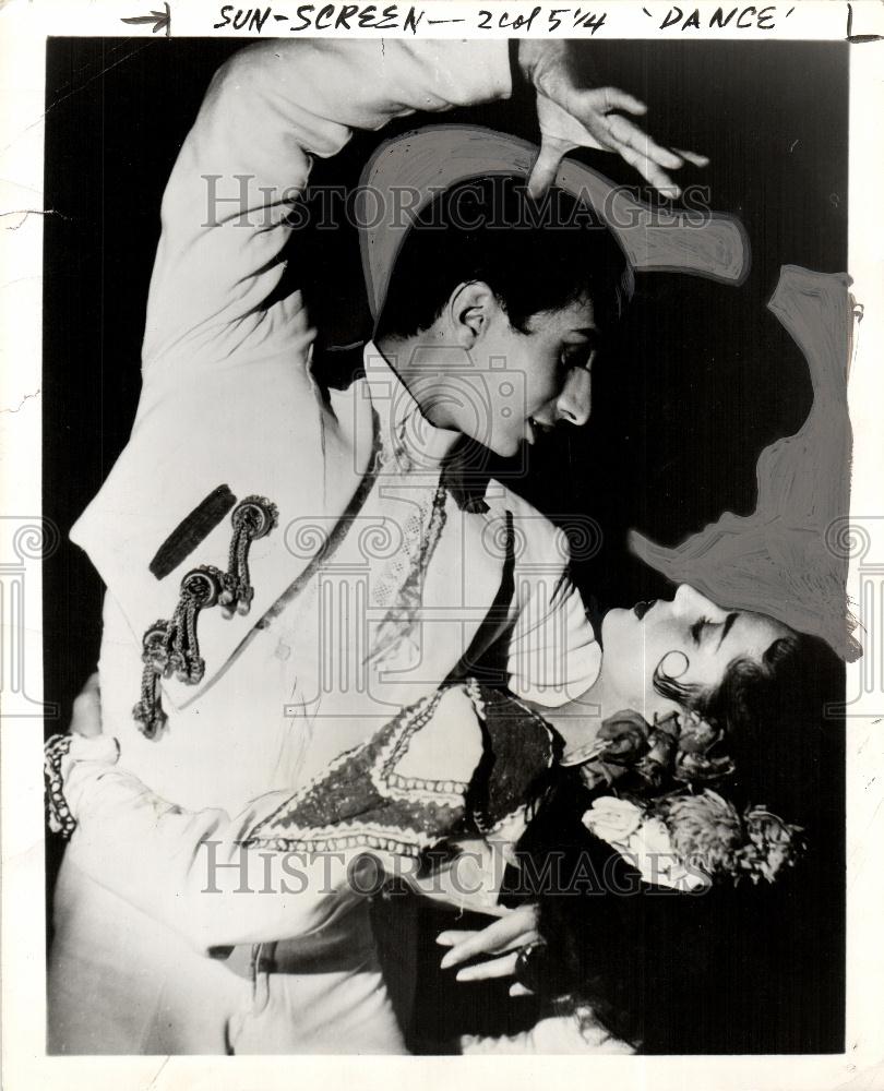 1955 Press Photo Teresa Luisillo Ballets Espagnols - Historic Images