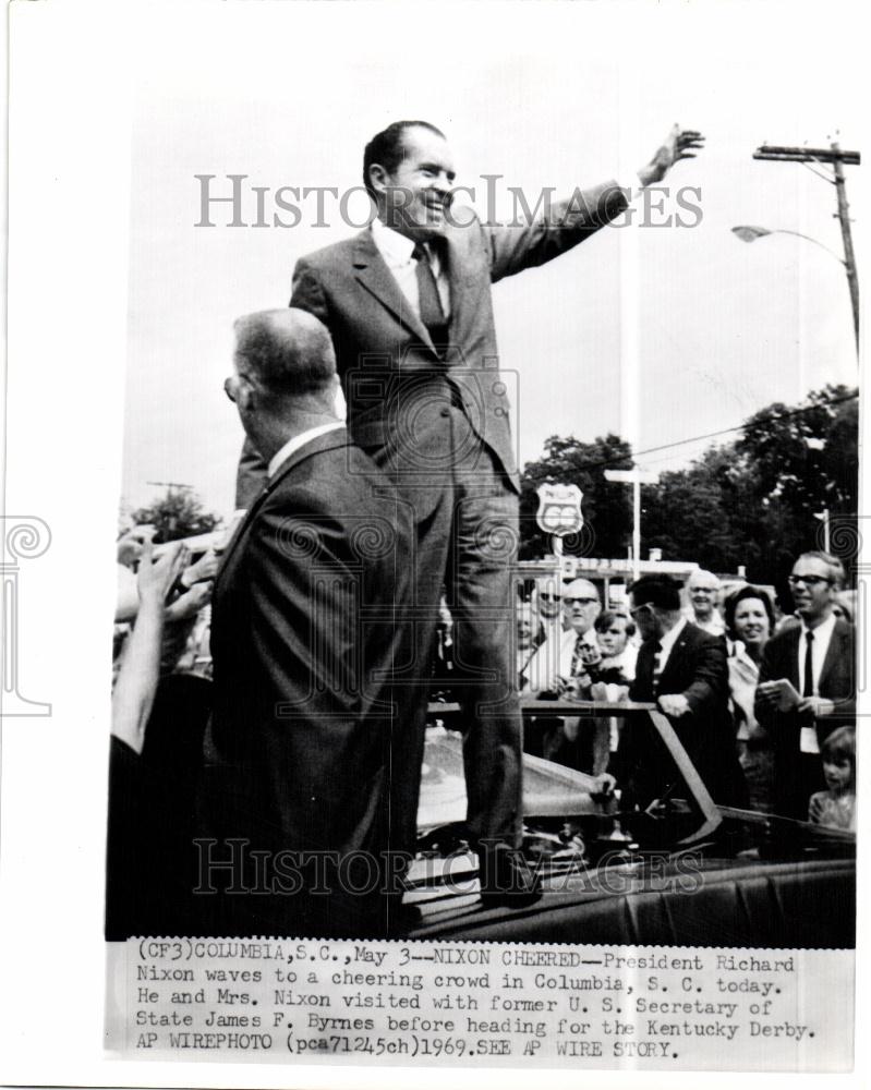 1969 Press Photo President Richard Nixon James Byrnes - Historic Images