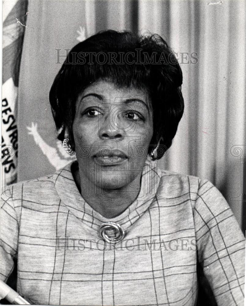 1971 Press Photo Georgia Brown Detroit&#39;s Anti-poverty - Historic Images