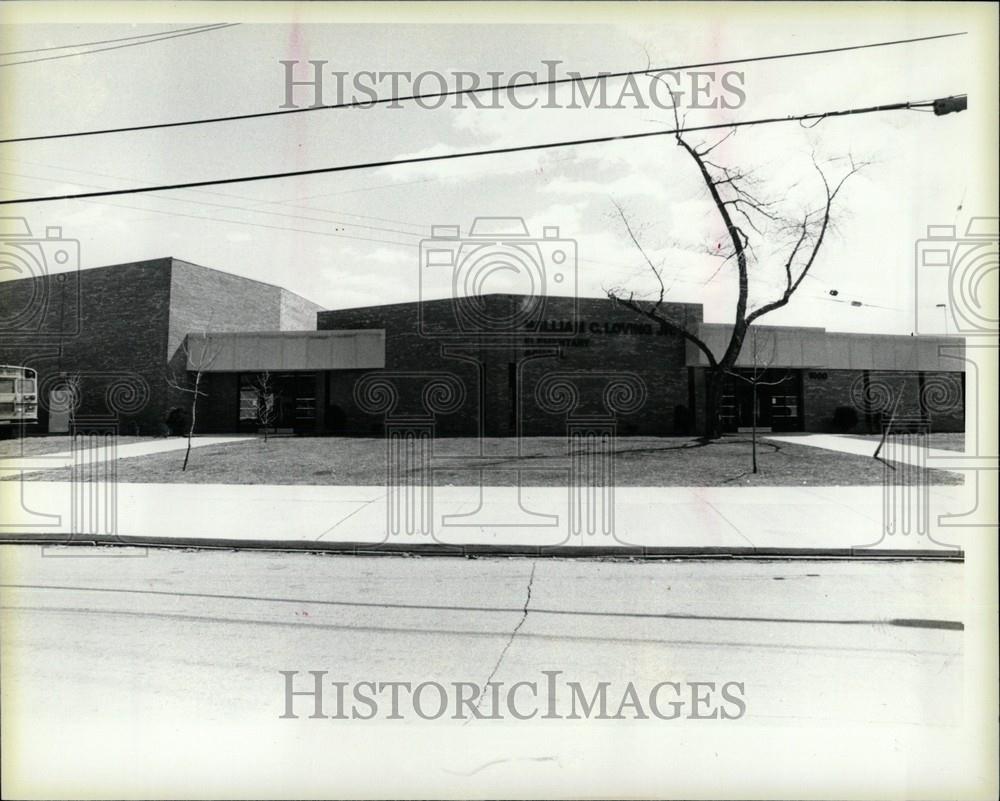 1985 Press Photo Loving, William C.elementary school - Historic Images