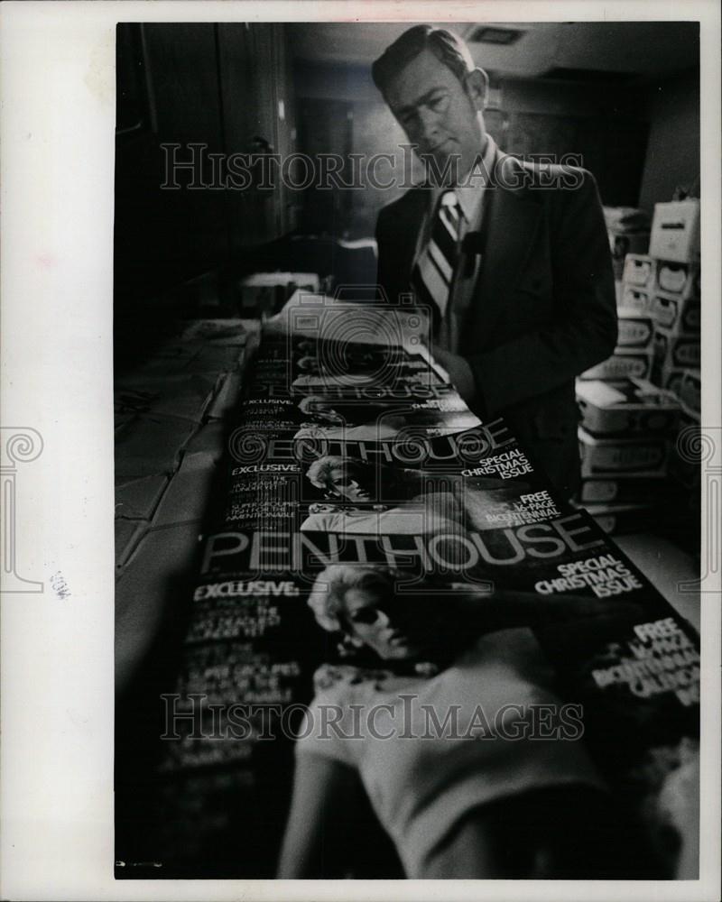 1975 Press Photo playboy windsor magazine Penthouse - Historic Images